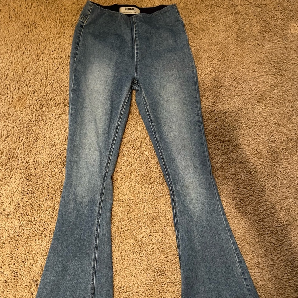 Denim | high waisted STRETCH no button/zipper or belt loops